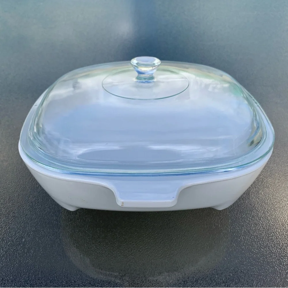 Corning Ware Cottage Core, Farm Core Blue Colonial House Lidded Browning Skillet